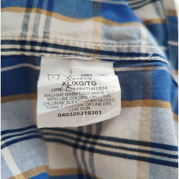 🔥 Wrangler Jeans Co. Plaid Cotton Shirt – Size XL – EUC - Picture 5 of 5